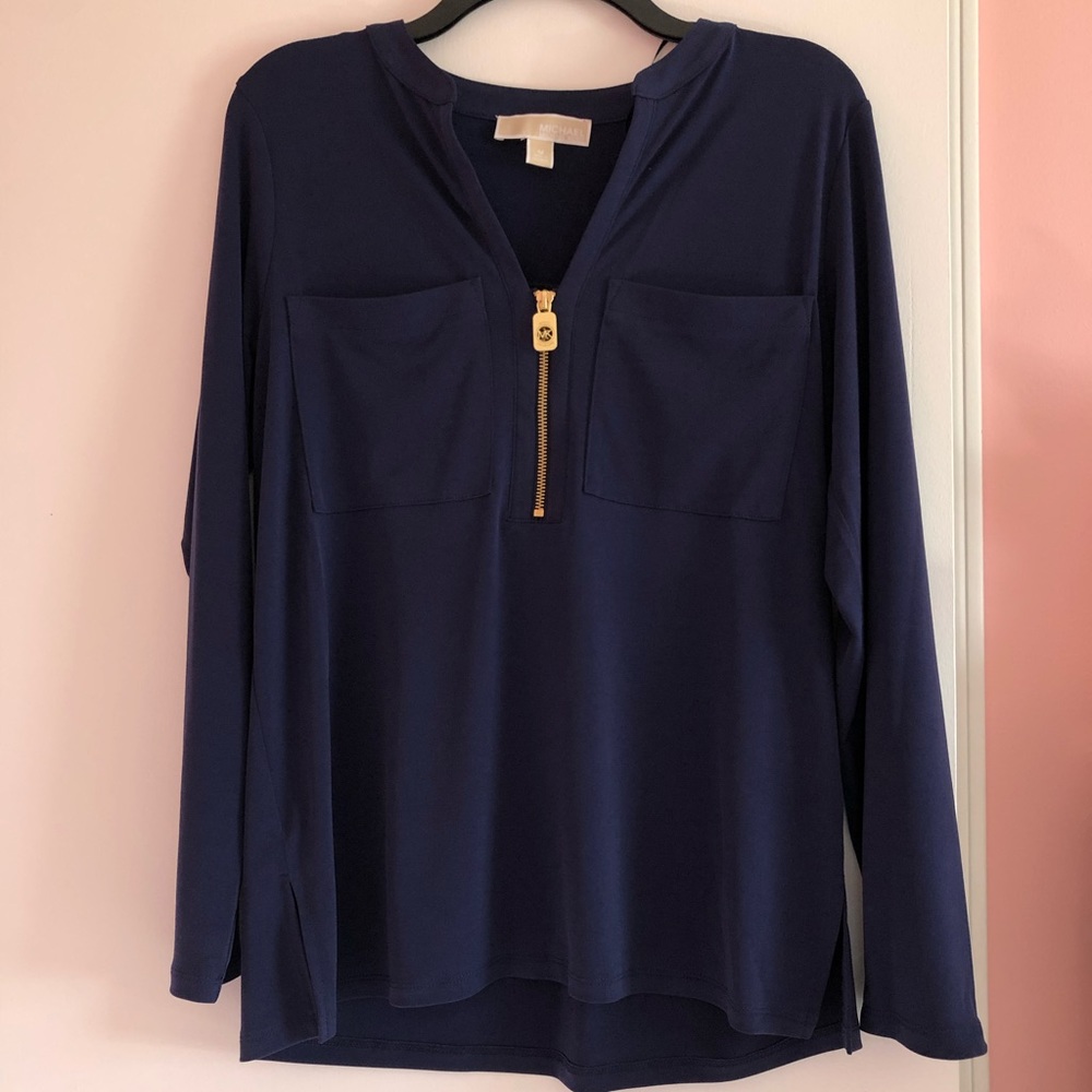 MK Dark Navy Blue Blouse